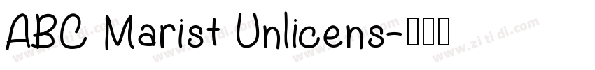 ABC Marist Unlicens字体转换